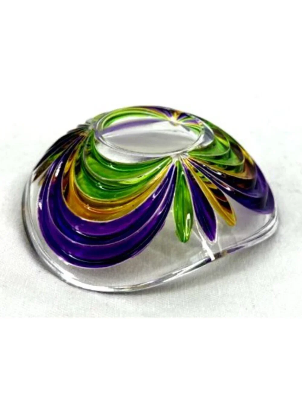 Murano Art Glass Votive Candle Holder Venetian 3.25